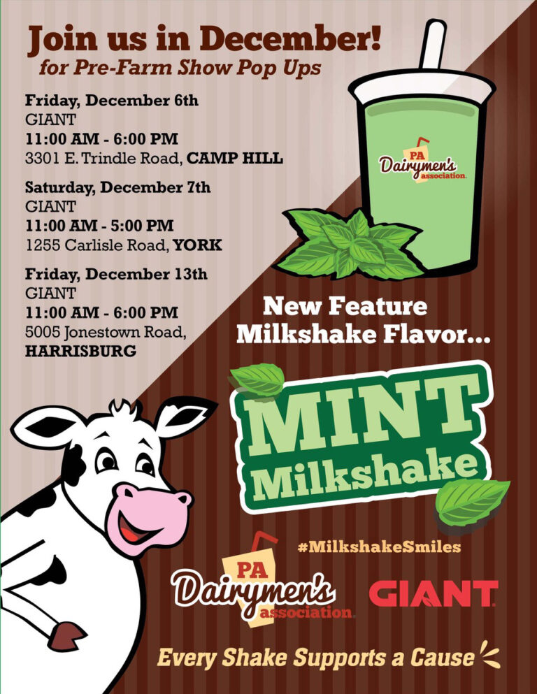 Exciting News!!! Pa Dairymen’s Association Announces New Signature Milkshake Flavor to Celebrate